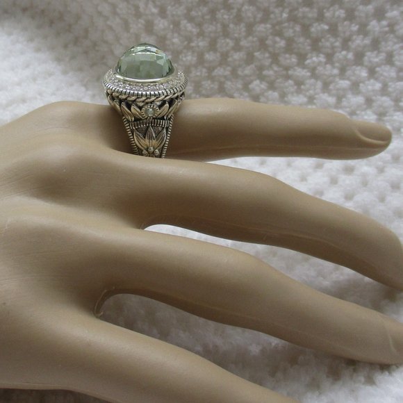 Seidengang Mint Quartz & Diamonique Ring - Picture 11 of 15